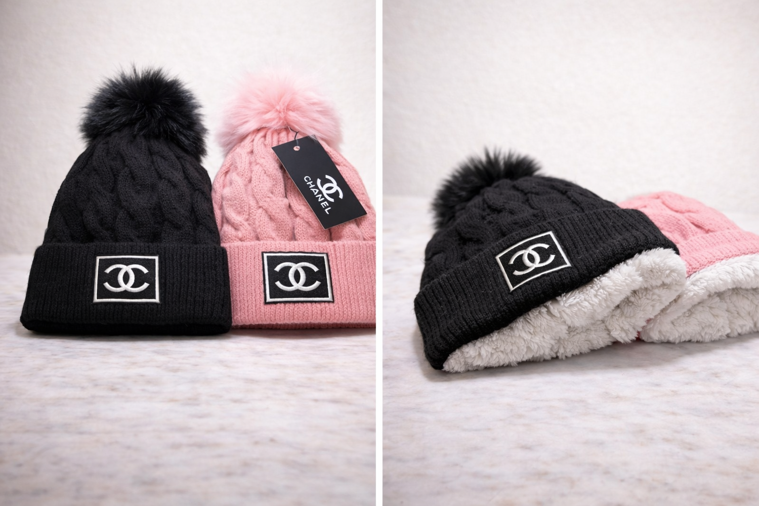 Luxe Knit Pom Beanie