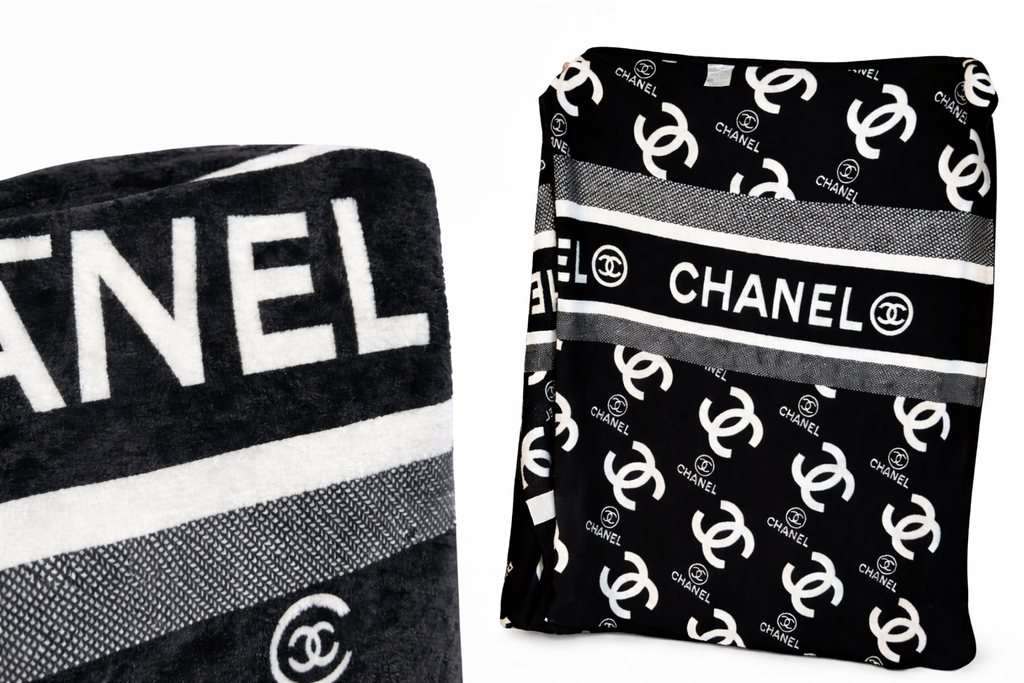 Designer-Inspired Plush Throw Blanket